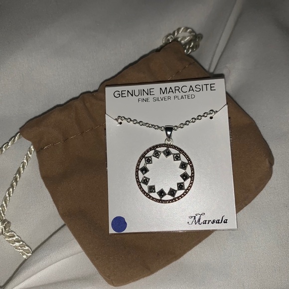Jewelry - NWT Marsala Marcasite Pendant necklace